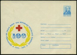 1976 RUMÄNIEN, 55 B. Sonder-Ganzsachen-Umschlag Dr. Carol Davila = Gründer Des Rumän. Roten Kreuzes: 100 Jahre Rumän. Ro - Autres & Non Classés