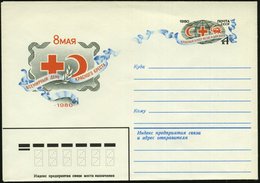 1980 UdSSR, 4 Kop. Sonder-Ganzsachen-Umschlag: 8. MAI, Welttag Des Roten Kreuzes, Roter Halbmond, Roter Löwe, Ungebr. (M - Otros & Sin Clasificación