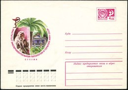 1977 UdSSR, 4 Kop. Ganzsachen-Umschlag, Lilarot: Institut Für Experimentelle Pathologie U. Therapie "AMN", Suchumi = 2 A - Other & Unclassified