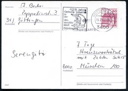1983 (14.2.) 3400 GÖTTINGEN !; Maschinen-Werbestempel: 125 Jahre Optische Industrie.. (Mikroskop) Bedarfskarte (Bo.110 A - Other & Unclassified