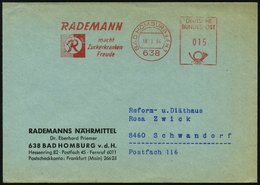 1964 (18.3.) 638 BAD HOMBURG 1, Absender-Freistempel: RADEMANN Macht Zuckerkranken Freude (Logo) Firmenbrief: RADEMANNS  - Sonstige & Ohne Zuordnung