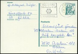 1980 (24.1.) 64 FULDA 1, Maschinen-Werbestempel: Polio Ist Bitter, Schluckimpfung Ist Süß.., Bedarfskarte (Bo.S 1259 A , - Otros & Sin Clasificación