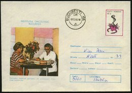 1980 (19.11.) RUMÄNIEN, 55 B. Sonder-Ganzsachen-Umschlag: Kampf Dem Krebs, Onkologisches Institut Bukarest = Medizin. Ko - Otros & Sin Clasificación