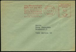 1980 (10.11.) 1000 BERLIN 33, Absender-Freistempel: Allg. Blindenverein Berlin E.V. Gegr. 1874, Älteste Blindenselbsthil - Autres & Non Classés