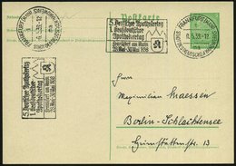 1939 (9.5.) FRANKFURT (MAIN) 1, Maschinen-Werbestempel: 5. Deutscher Apothekertag, 1. Großdeutscher Apothekertag.., 2x A - Sonstige & Ohne Zuordnung