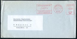 1971 (2.6.) 623 FRANKFURT AM MAIN 80, Absender-Freistempel: BEHRINGWERKE AG, E V. Behring, IMMUNOLOGIKA U. DIAGNOSTIKA ( - Other & Unclassified