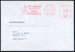 1980 (14.3.) 8000 MÜNCHEN 33, Absender-Freistempel: Nervenkraft Durch Lecithin, Vita Buerlecitin (Flasch, Glas) Fernbrie - Other & Unclassified