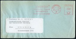 1970 (7.4.) 2 NORDERSTEDT 2, Absender-Freistempel: SAGROTAN, Desinfektion - Hygiene, GESUNDHEIT, SCHÜLKE & MAYR GMBH, Fe - Sonstige & Ohne Zuordnung