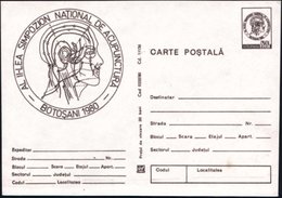 1980 RUMÄNIEN, 30 B. Sonder-Ganzsache: II. NATIONALES SYMPOSIUM FÜR AKUPUNKTUR In BOTOSANI (Kopfbild Mit Akupunktur-Punk - Autres & Non Classés