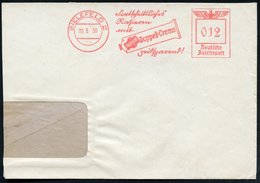 1939 (19.5.) BIELEFELD 2, Absender-Freistemel: Fortschrifttliches Rasieren Mit Alpecin-Doppel-Creme.. (Tube Rasier-Creme - Other & Unclassified