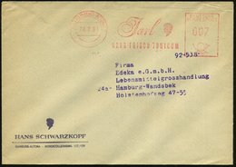 1961 (28.2.) (24 A) HAMBURG-ALTONA, Absender-Freistempel: Jarl, HAAR FRISCH-TONICUM (Firmen-Logo) Motivgleicher Firmenbr - Otros & Sin Clasificación