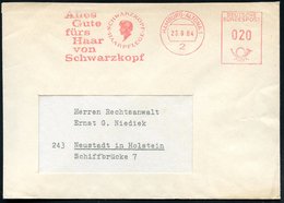 1964 (23.9.) 2 HAMBURG-ALTONA 1, Absender-Freistempel: Alles Gute Fürs Haar Von Schwarzkopf, SCHWARZKOPF HAARPFLEGE (Fir - Otros & Sin Clasificación