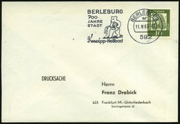 1963/76 592 BAD BERLEBURG, 2 Verschiedene Maschinen-Werbestempel: 700 JAHRE STADT, Kneipp-Heilbad (je Bär Mit Gießkanne) - Andere & Zonder Classificatie