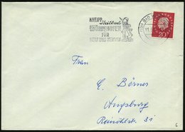 1960 (11.5.) (13 B) BAD WÖRISHOFEN, Maschinen-Werbestemepl: KNEIPP Heilbad.. FÜR HERZ U. NERVEN (2 Frauen Mit Kneipp-Kan - Sonstige & Ohne Zuordnung