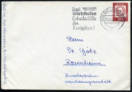 1961/64 (13 B) Bzw. 8937 BAD WÖRISHOFEN, Zwei Verschiedene Maschinen-Werbestemepl: Geburtsstätte Der Kneippkur!, Je Auf  - Sonstige & Ohne Zuordnung