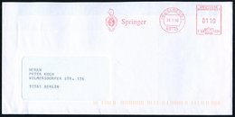 1998 (31.7.) 69115 HEIDELBERG 1, Absender-Freistempel: Springer = Springer (auf Firmen-Monogramm = Wissenschaftl. Verlag - Sonstige & Ohne Zuordnung