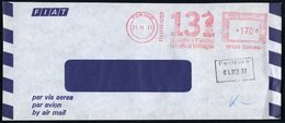 1977 ITALIEN, Absender-Freistempel: 13 Il Nostro E Il Vostro Cavallo Di Battaglia = Springer, Ausl.-Flugpostbrief - Scha - Other & Unclassified