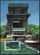 1988 (18.10.) D.D.R., 35 Pf. Schiffshebewerk Niederfinow (gebaut Von Demag, Ardelt, Krupp-Gruson, AEG, Siemens U.a.) + E - Sonstige & Ohne Zuordnung