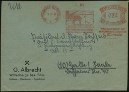 1946 (5.3.) WITTENBERG (Bz POTSDAM) 1, Absender-Freistempel Francotyp Bogenrechteck "DEUTSCHES REICH": Willst Du Getreid - Altri & Non Classificati