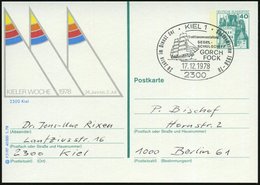 1978 (17.12.) 2300 KIEL 1, Sonderstempel: 20 Jahre Im Dienst Der Bundesmarine.. SEGEL-SCHULSCHIFF GORCH FOCK.. (SSS. "Go - Otros & Sin Clasificación