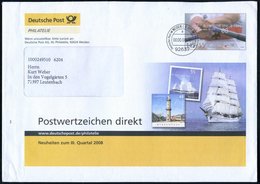 2008 92637 WEIDEN I. D. OPF., 145 + 55 C. Postdienst-Ganzsachen-Umschlag Olympiade Rudern, Vs. Reklame Leuchtturm- U. Se - Sonstige & Ohne Zuordnung