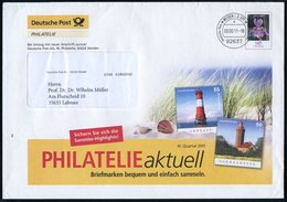 2011 92637 WEIDEN I. D. OPF., 145 C. Postdienst-Ganzsachen-Umschlag, Blume, Vs. Reklame Leuchtturm- Marken, Buchdruck-Ta - Sonstige & Ohne Zuordnung