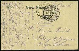 1916 (13.1.) DEUTSCHES REICH /  BELGIEN, 1K-Brücke: K. D. Feldpostexped.der 2. Marine-Div.(ision) + Briefstempel: Marine - Sonstige & Ohne Zuordnung