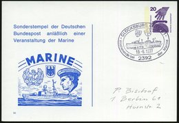 1977 (19.6.) 2393 GLÜCKSBURG, OSTSEE 1, Sonderstempel: Versorger A 1414 "GLÜCKSBURG" (Troßschiff) Auf PP 20 Pf. Unfall:  - Altri & Non Classificati