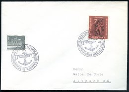 1961 (27.8.) JAGEL über SCHLESWIG, Sonderstempel: GROSSFLUGTAG MARINEFLIEGER (Anker) Inl.-Karte (Bo.1) - Deutsche Bundes - Other & Unclassified