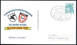 1978 (7.10.) 2300 KIEL 1, Sonderstempel: 3. Minensuchgeschwader, 20 Jahre In Kiel Auf Passender PP 40 Pf. Burgen: 3. MIN - Other & Unclassified