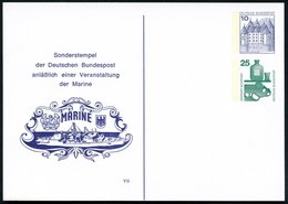 1975 B.R.D., PP 10 Pf. Burgen + 25 Pf. Unfall: MARINE.. = Fregatte F-122 ("Bremen"-Klasse) Ungebr. (Mi.PP 114) - Deutsch - Other & Unclassified