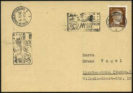 1943 (4.11.) BERLIN-CHARLOTTENBURG 2, Maschinen-Werbestempel: Mehr Als 32 MILLIONEN BRT Sind Weg! (durch U-Boot Torpedie - Other & Unclassified