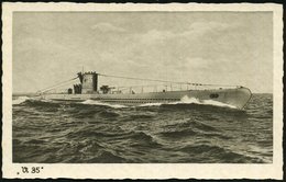 1939 (ca.) DEUTSCHES REICH, Monochrome Foto-Ak.: U 35 Auf Hoher See, Ungebr. (Verlag Schöning & Co., Lübeck) - Unterseeb - Other & Unclassified