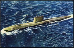1960 (ca.) U.S.A., Color-Foto-Ak.: 1. Atom-U-Boot Der USA "Nautilus" (SSN-571, 1954-1979) Am 4.8.1958 Nordpol-Unterqueru - Sonstige & Ohne Zuordnung