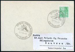 1954 (1.11) OYBON (OBERLAUSITZ), Hand-Werbestempel: LUFTKURORT = Skilangläufer, Inl.-Karte (Bo.4, Erstjahr) - Skilanglau - Sonstige & Ohne Zuordnung