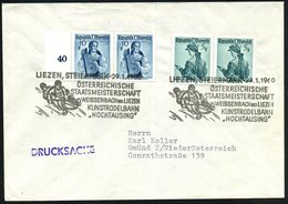 1960 (29.1.) ÖSTERREICH, Sonderstempel: LIEZEN, STEIERMARK, ÖSTERREICHISCHE STAATSMEISTERSCHAFT,, KUNSTRODELBAHN "HOCHTA - Andere & Zonder Classificatie