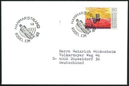 1980 (1.2.) SCHWEDEN, Sonderstempel: HAMMARSTRAND, RODEL EJM (Rodler) = Junioren-EM, Ausl.-Brief - Bob & Rodeln / Bob &  - Other & Unclassified