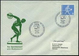 1961 (12.3.) SCHWEIZ, Sonderstempel: GENEVE, CHAMPIONNATS DU MONDE DE HOCKEY SUR GLACE, MATCH FINAL; Inl.-Sonderumschlag - Sonstige & Ohne Zuordnung