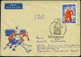 1972 (20.1.) UdSSR, 10 Kop. "Winter-Olympiade Sapporo 72" , EF = Eishockey-Tormann + Motivgleicher ET-Sonderstempel: MOS - Otros & Sin Clasificación