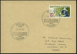 1968 (3.7.) D.D.R., 20 Pf. Weltmeisterschaft Im Turnierangeln 1968, EF + Passender Sonderstempel: 1085 BERLIN, WELT- U.  - Sonstige & Ohne Zuordnung