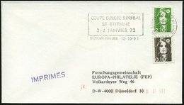 1991 (12.10.) FRANKREICH, Maschinen-Werbestempel: 42 ST ETIENNE BEAULIEU, COUPE EUROPE KORFBALL (Basketball-EM) Ausl.-Br - Other & Unclassified