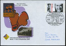 2005 (8.9.) 21073 HAMBURG, Sonderstempel: 1000 Geburtstag Max Schmeling.. Helms-Museum (1905 - 2005) Sonderschau "Boxen" - Sonstige & Ohne Zuordnung