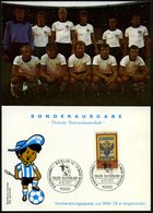 1977 (8.10.) 1000 BERLIN 12, Sonderstempel: INTALIEN - DEUTSCHLAND, 1. VORBEREITUNGSSPIEL.. ZUM WM '78 (2 Spieler) Auf G - Andere & Zonder Classificatie