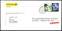 2006 (12.6.) 92637 WEIDEN I. D. OPF., 55 C. + 25 C. Dienst-Ganzsachen-Umschlag "Deutsche Post": FIFA Fußball-WM 2006 (Ve - Other & Unclassified