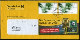 2008 (30.6.) 92637 WEIDEN I. D. OPF., 2x 45 C. + 20 C. Dienst-Ganzsachen-Umschlag "Deutsche Post": Fußball-Europameister - Other & Unclassified