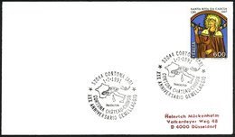 1991 (1.7.) ITALIEN, Sonderstempel: 52044 CORTONA (AR), XXX ANNIVERSARIO GEMELLAGIO (Sportauto Vor Italienkarte) Ausl.-B - Sonstige & Ohne Zuordnung