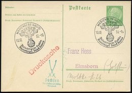 1937 (10.10.) MARIENBERG (SACHS), Sonderstempel: N.S.K.K., Motorbrigade Sachsen, Marienberger Dreieck Rennen (NSKK-Logo  - Altri & Non Classificati