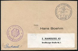 1963 (27.7.) 6208 BAD SCHWARTAU, Sonderstempel: DEUTSCHE BERGMEISTERSCHAFT (Rennradler Vor Bergen) + Viol. Nebenstempel: - Otros & Sin Clasificación