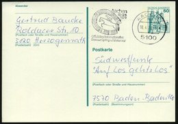 1979 (Apr.) 5100 AACHEN 1, Maschinen-Werbestempel: Offiz. Internat. Dressur-, Spring- U. Fahrturnier (Flaggen-Hufeisen,  - Other & Unclassified