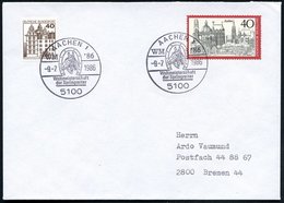 1986 (9.7.) 5100 AACHEN 1, WM '86, Weltmeisterschaft Der Springreiter (Hufeisen, Pferdekopf) Inl.-Brief (Bo.161) - Reits - Other & Unclassified